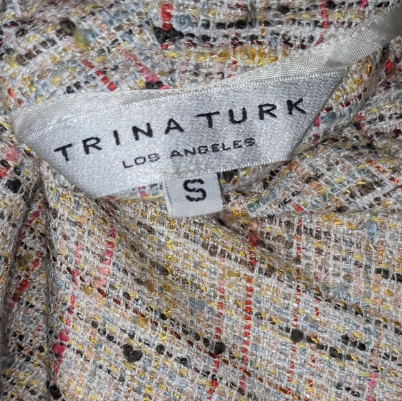 Trina Turk off the shoulder | tie bolero shrug | S - Picture 4 of 8